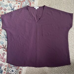 Zenana oversized purple tee shirt small
